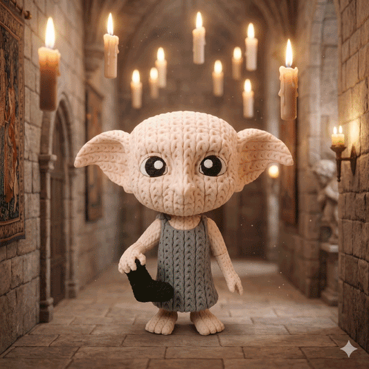 Hauself im Stricklook – Magische Sammlerfigur mit Herz Whale 3D Studio