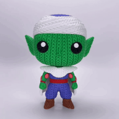 Knitted Mystic Warrior – Cozy Anime Fanart Figur Whale 3D Studio