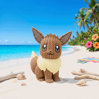 Flauschiges Taschenwesen im Stricklook – Niedliche Sammlerfigur voller Charme Whale 3D Studio