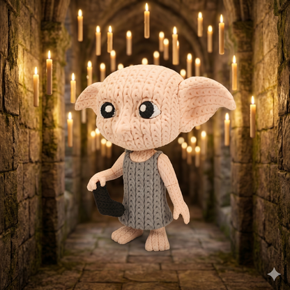 Hauself im Stricklook – Magische Sammlerfigur mit Herz Whale 3D Studio