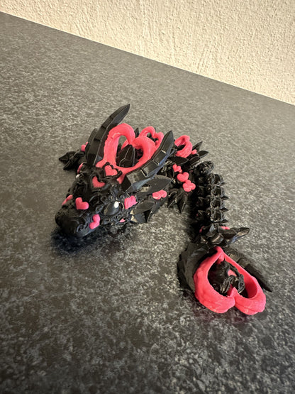 Dunkelherz-Baby-Drache – Magische Liebe trifft geheimnisvolle Eleganz Cinderwing3D