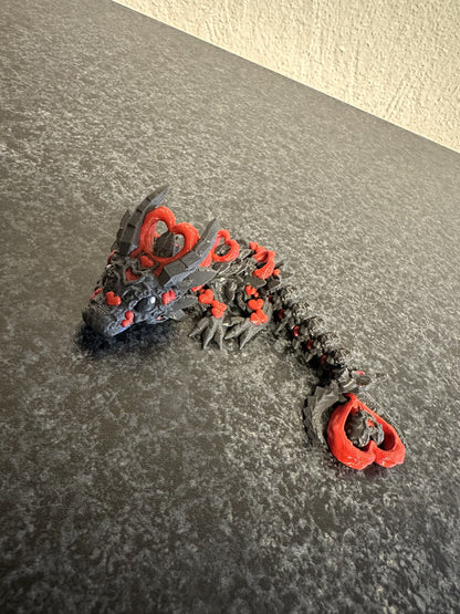 Dunkelherz-Baby-Drache – Magische Liebe trifft geheimnisvolle Eleganz Cinderwing3D