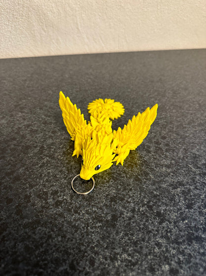 Sommerfreude in ihrer schönsten Form – der Sommer Sonnenblumen Drache mit Flügeln Cinderwing3D