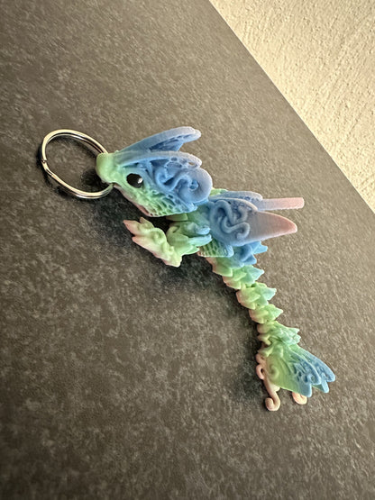 Dragonfly Keychain Cinderwing3D – Magical Butterfly Dragon Keyring