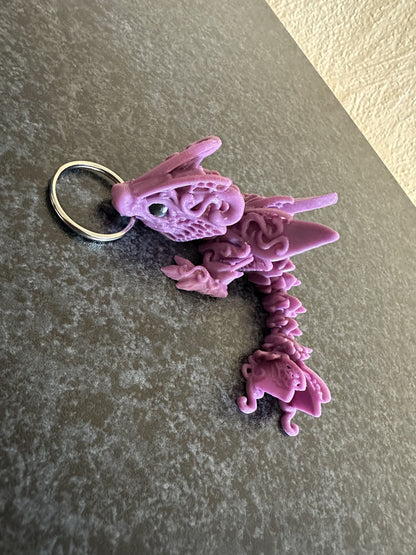 Dragonfly Keychain Cinderwing3D – Magical Butterfly Dragon Keyring