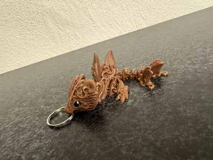 Dragonfly Keychain Cinderwing3D – Magical Butterfly Dragon Keyring