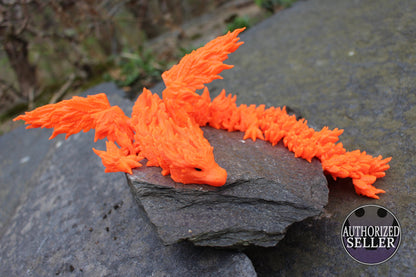 Phoenix Dragon with Wings – A Fiery Masterpiece Cinderwing3D