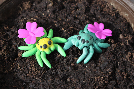 Lucky Clover Tiny Spider – A Springtime Charm Cinderwing3D