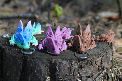 Dragonfly Keychain Cinderwing3D – Magical Butterfly Dragon Keyring