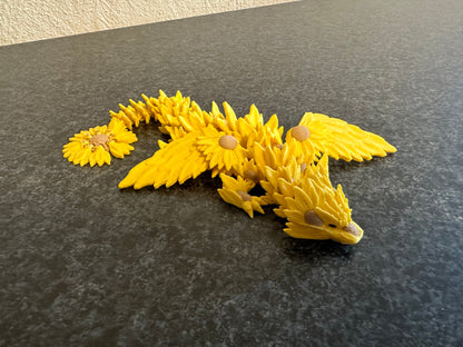 Sonnenblumen-Drachenschwinge – Sunflower Winged Dragon Cinderwing3D
