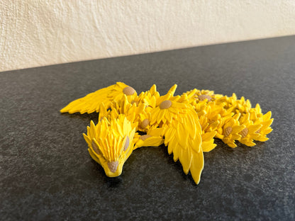 Sonnenblumen-Drachenschwinge – Sunflower Winged Dragon Cinderwing3D
