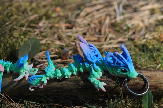 Dragonfly Keychain Cinderwing3D – Magical Butterfly Dragon Keyring