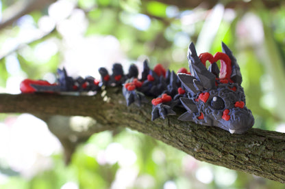 Dunkelherz-Baby-Drache – Magische Liebe trifft geheimnisvolle Eleganz Cinderwing3D