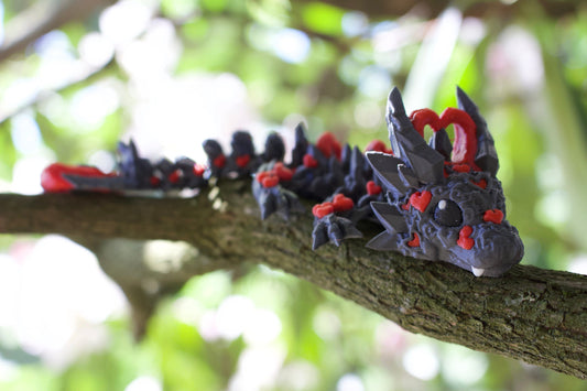 Dunkelherz-Baby-Drache – Magische Liebe trifft geheimnisvolle Eleganz Cinderwing3D