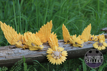 Sonnenblumen-Drachenschwinge – Sunflower Winged Dragon Cinderwing3D