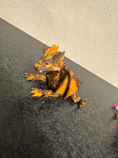 Great Stone Dragon Cinderwing3D – Majestic Stone Dragon Sculpture