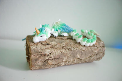 Alicorn Drache mit Flügeln Cinderwing3D – Zauberhafter Einhorn-Drachen