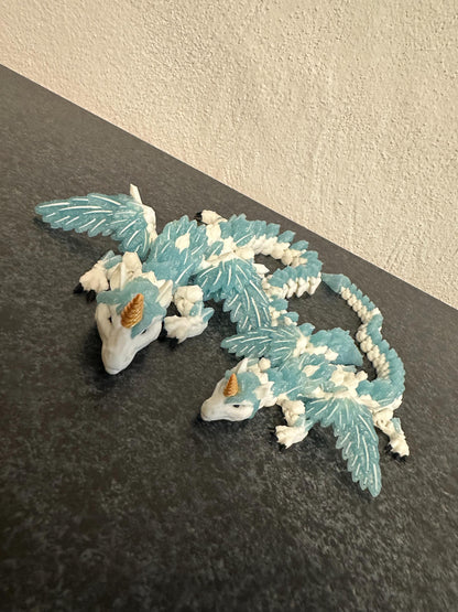 Alicorn Drache mit Flügeln Cinderwing3D – Zauberhafter Einhorn-Drachen