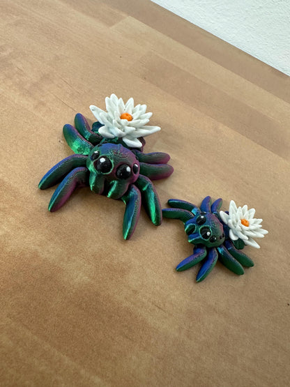 Water Lily Spider – Zauberhafte Eleganz der Natur Water Lily Tiny Spider Cinderwing3D