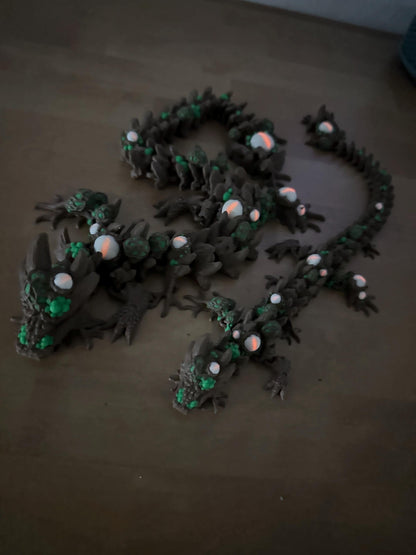 Infested Dragon – Gruseliger Halloween-Drachen mit Glow-in-the-Dark-Effekt | Cinderwing3D Design