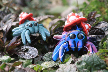 Magical Mushroom Spider Cinderwing3D – Handgefertigte Herbstdekoration mit Pilz und Spinne