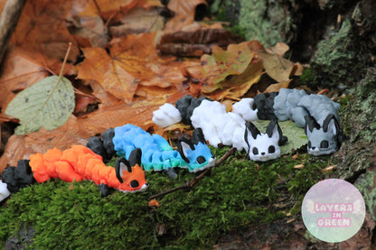 Yuna Dragon Layers in Green Design – Handgefertigte, segmentierte Drachenfigur