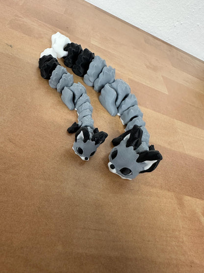 Yuna Dragon Layers in Green Design – Handgefertigte, segmentierte Drachenfigur