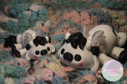 Kubik-Kuh – Charmanter 3D-Deko-Spaß Layers in Green