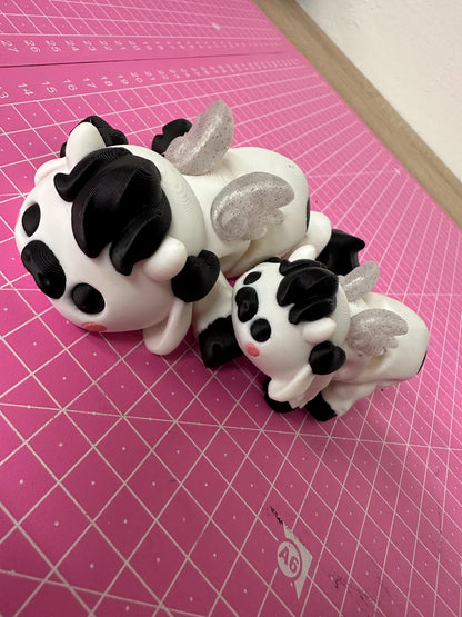 Kubik-Kuh – Charmanter 3D-Deko-Spaß Layers in Green