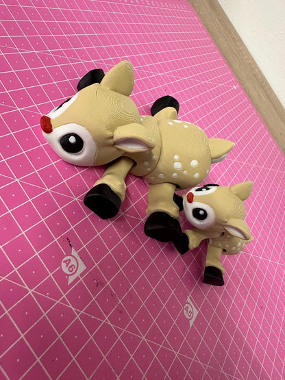 Winterzauber mit dem Weihnachts-Rentier Layers in Green