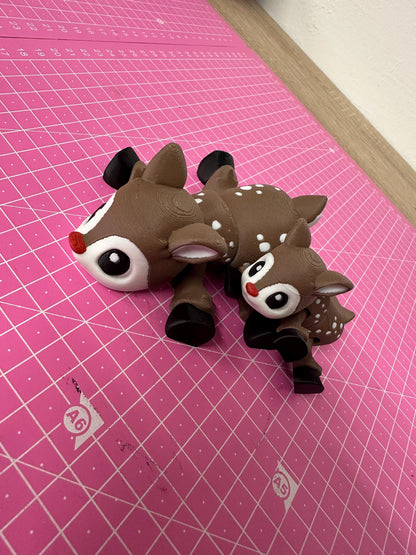 Winterzauber mit dem Weihnachts-Rentier Layers in Green