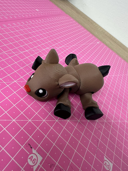 Winterzauber mit dem Weihnachts-Rentier Layers in Green