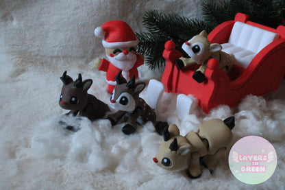 Fröhlicher Weihnachtsmann – Festlicher Zauber für dein Zuhause Layers in Green