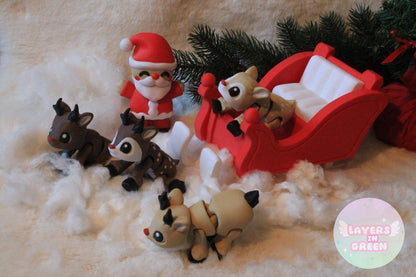 Weihnachtszauber mit dem Festlichen Schlitten Layers in Green