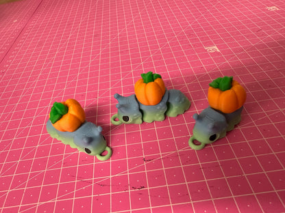 Kürbis-Schnecke Schlüsselanhänger – Magischer Herbstzauber Layers in Green