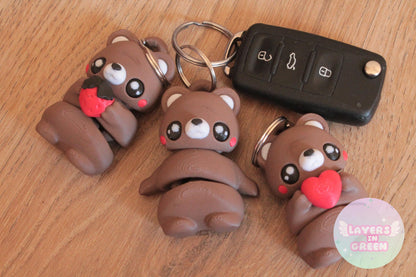 Flexi Bär Schlüsselanhänger – Dein niedlicher Begleiter Layers in Green