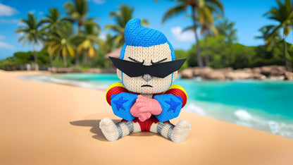 Knitted Cyborg Builder – Cozy Anime Fanart Figur Whale 3D Studio