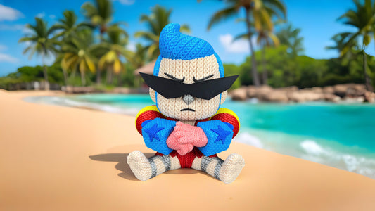 Knitted Cyborg Builder – Cozy Anime Fanart Figur Whale 3D Studio
