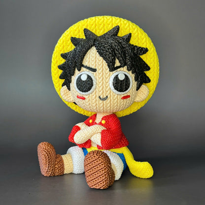 Knitted Pirate Captain – Cozy Adventure Fanart Figur Whale 3D Studio