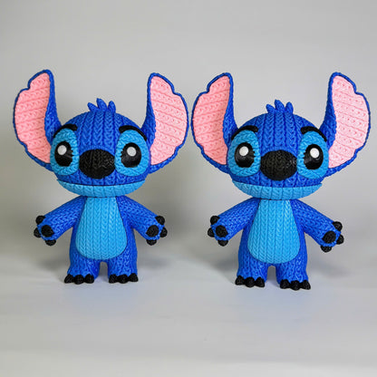 Knitted Alien Companion – Cozy Sci-Fi Fanart Figur Whale 3D Studio