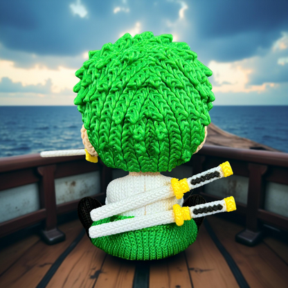 Knitted Sword Warrior – Cozy Anime Fanart Figur Whale 3D Studio