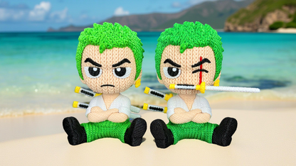 Knitted Sword Warrior – Cozy Anime Fanart Figur Whale 3D Studio