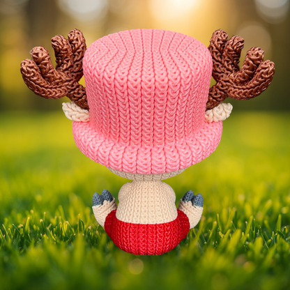 Knitted Forest Companion – Cozy Anime Fanart Figur Whale 3D Studio