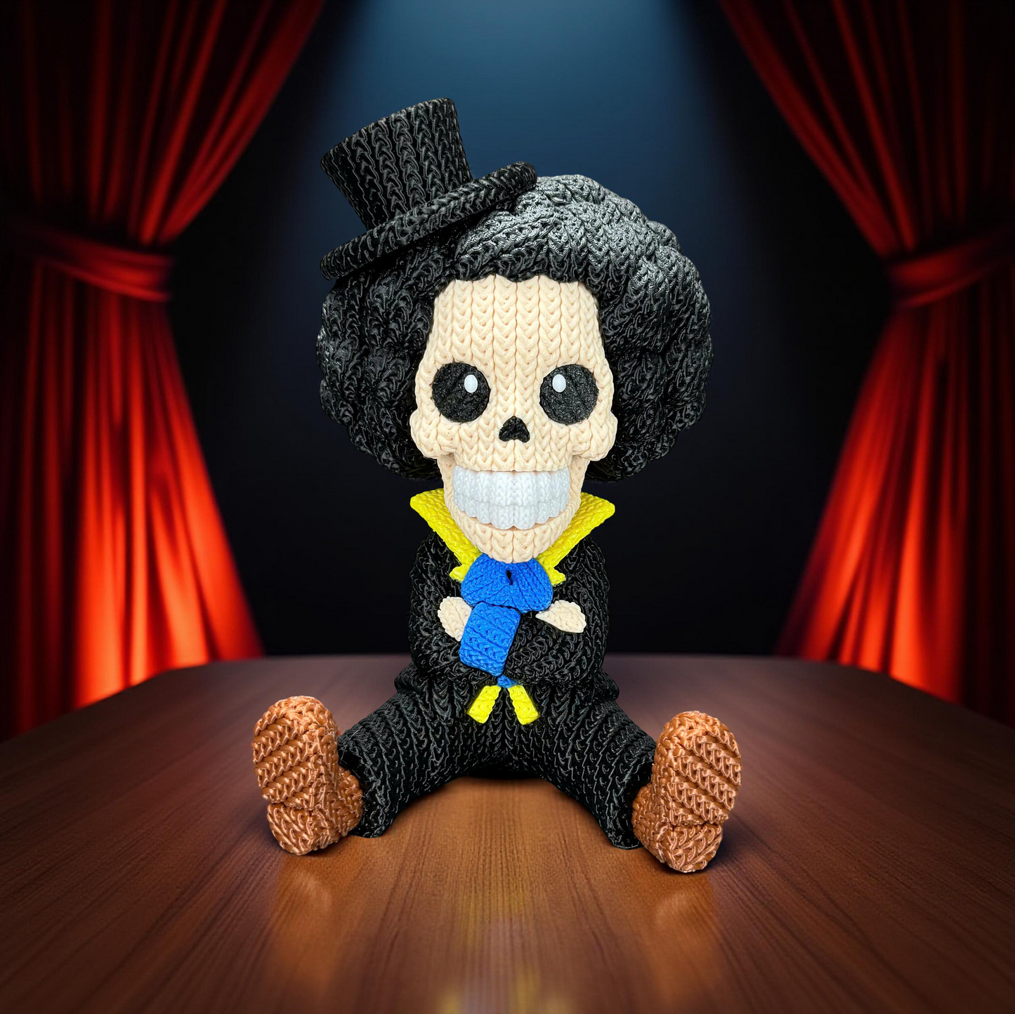 Knitted Soul Musician – Cozy Anime Fanart Figur Whale 3D Studio
