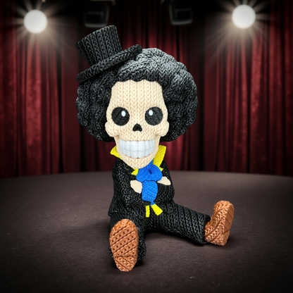 Knitted Soul Musician – Cozy Anime Fanart Figur Whale 3D Studio