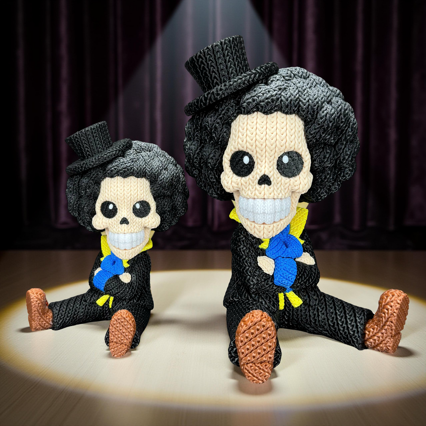 Knitted Soul Musician – Cozy Anime Fanart Figur Whale 3D Studio