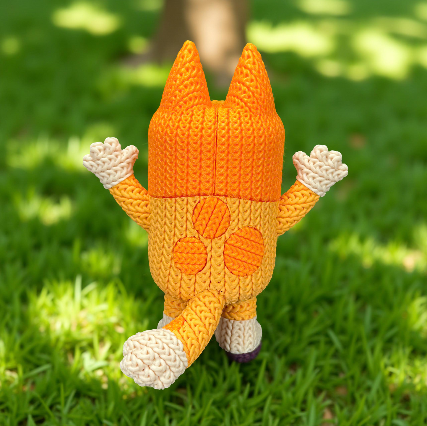 Knitted Playful Pup – Cozy Cartoon Fanart Figur Whale 3D Studio