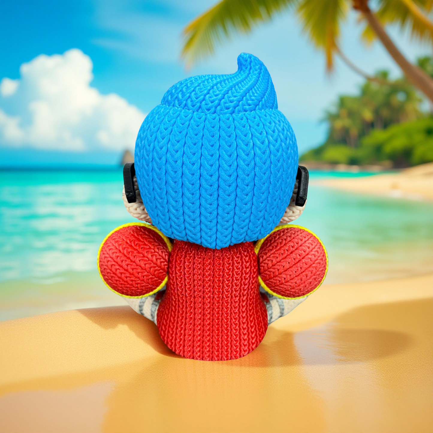 Knitted Cyborg Builder – Cozy Anime Fanart Figur Whale 3D Studio