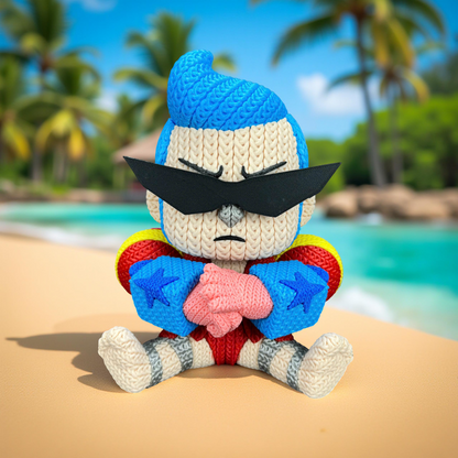 Knitted Cyborg Builder – Cozy Anime Fanart Figur Whale 3D Studio