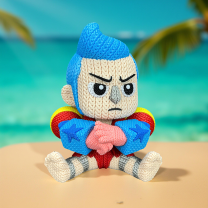 Knitted Cyborg Builder – Cozy Anime Fanart Figur Whale 3D Studio